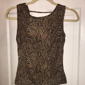 Snake print tank